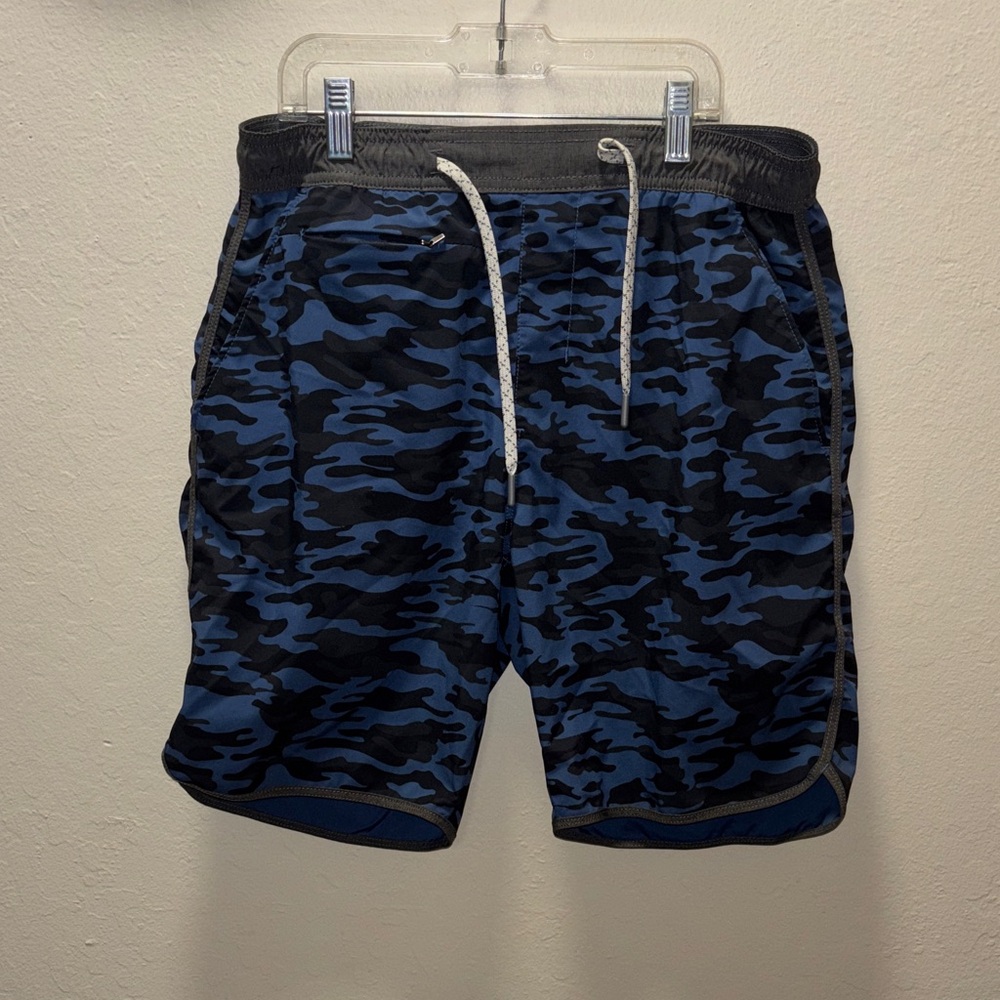 Kenneth Cole Gray and Blue Shorts